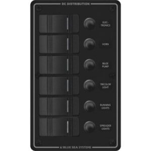 Tableau étanche Contura 6 circuits avec disjoncteur