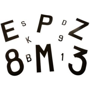 Lettre Plasticolor noir - 40mm - G