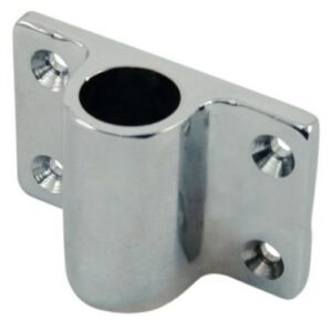 Support dame de nage latéral laiton chromé - ø14mm - 55x36mm