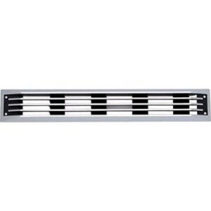 Grille de ventilation ABS Noir - 5x39 cm