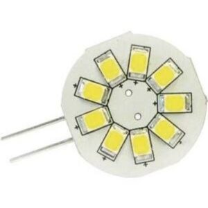 Ampoule G4 horizontale 8-35V 1,5W - 9 LED blanc chaud - ø23mm