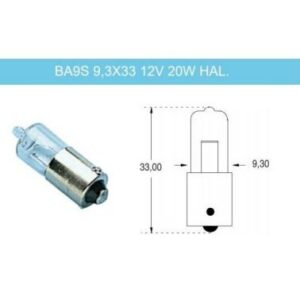 Ampoule halogène 12V 20W (packagé)