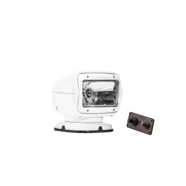 Projecteur halogène GT 12V - commande a distance - montage permanent - Blanc