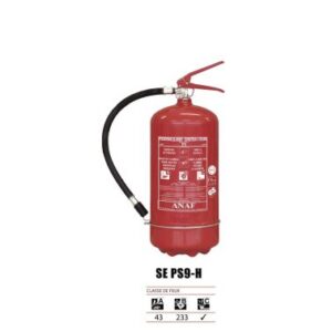 EXTINCTEUR POUDRE 9KG AVEC MANOMETRE