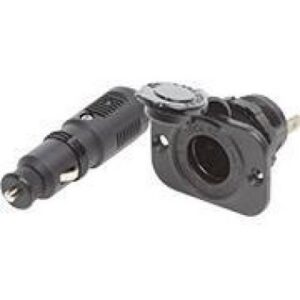 Fiche mâle et socle de prise 12V