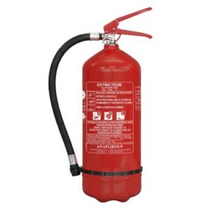 Extincteur poudre 6 kg avec manomètre