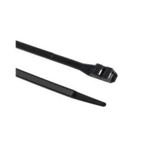 Attache rapide double verrouillage - 9x180mm - noir (x100)
