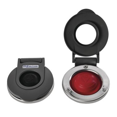 Contacteur à pied - descente - interrupteur caoutchouc gris - capot thermoplastique noir