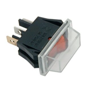 Interrupteur à bascule étanche 15A 12V ON-OFF - lumineux rouge