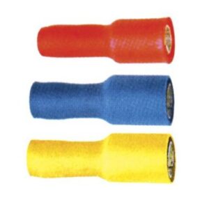 Fiche femelle ronde rouge ø4