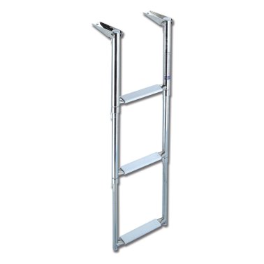 Echelle inox 3 marches - téléscopique