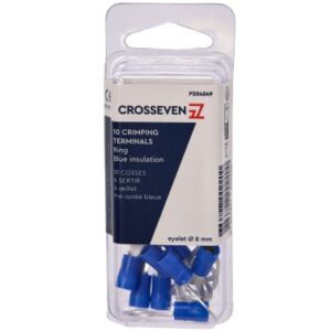 Cosse à œil ø08 bleue - lot de 10