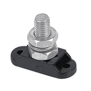 Borne de connexion isolé noir ø10mm avec couvercle (vrac)