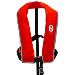 Gilet gonflable XF hydro avec harnais - Rouge