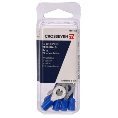 Cosse à œil ø06 bleue - lot de 10
