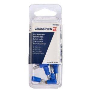 Cosse 4mm broche mâle bleu - lot de 10